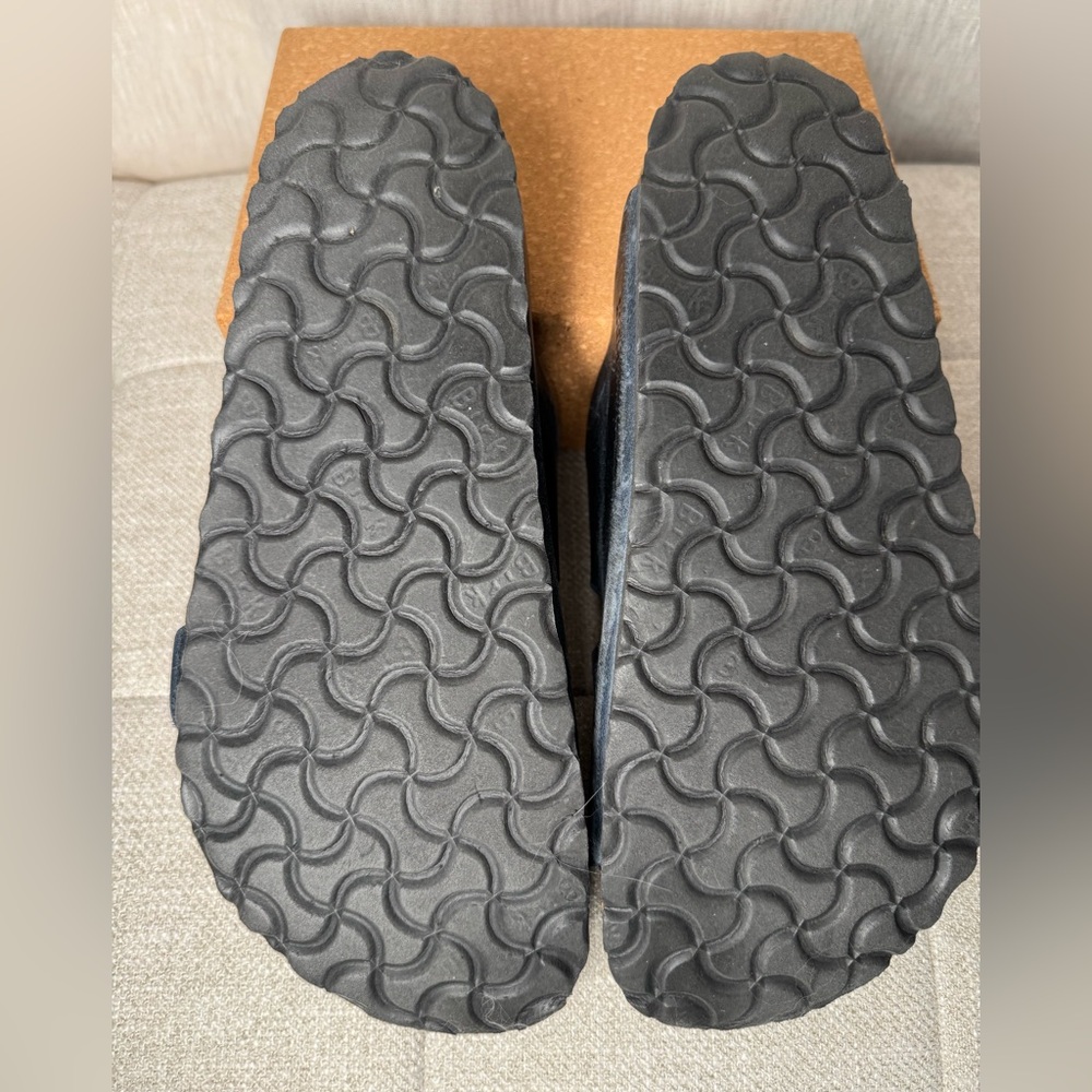 Birkenstock Oiled Leather Blue Sandals - Size 39 (Medium/Wide Width) - Picture 4 of 5